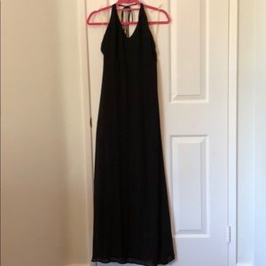 Black Halter Maxi Dress